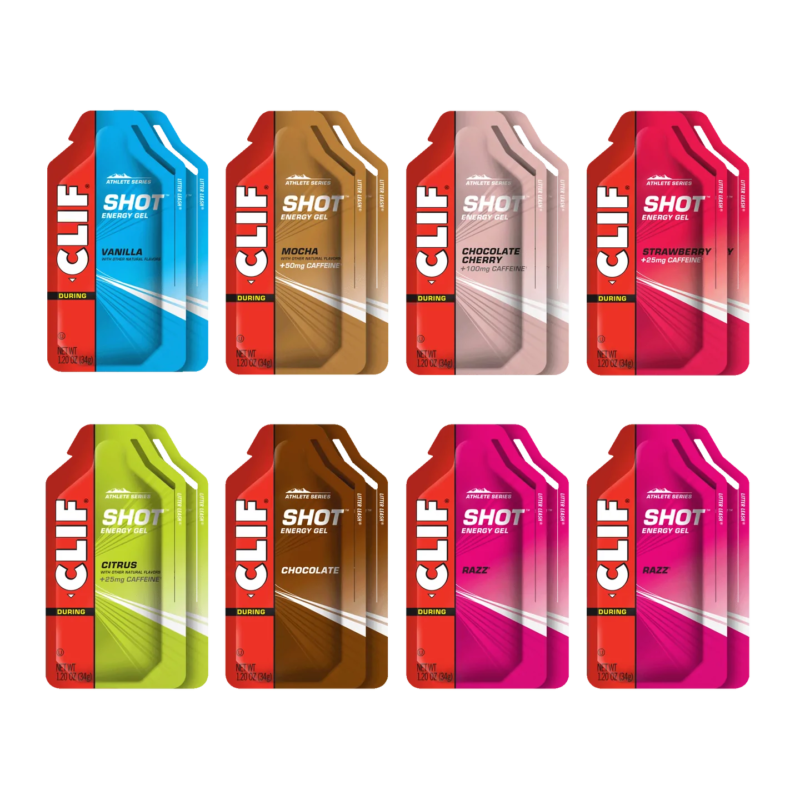 Clif Shot Energy Gel multi flavor packages